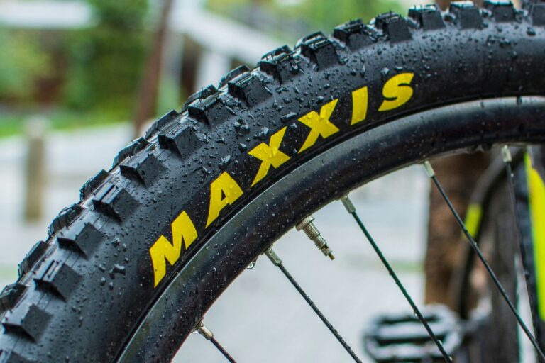 nærbillede af maxxis mountainbike dæk